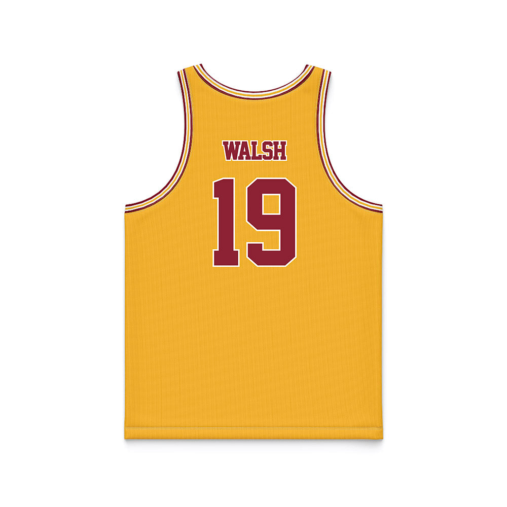 Minnesota - NCAA Football : Pierce Walsh - Gold Basketball Jersey-1