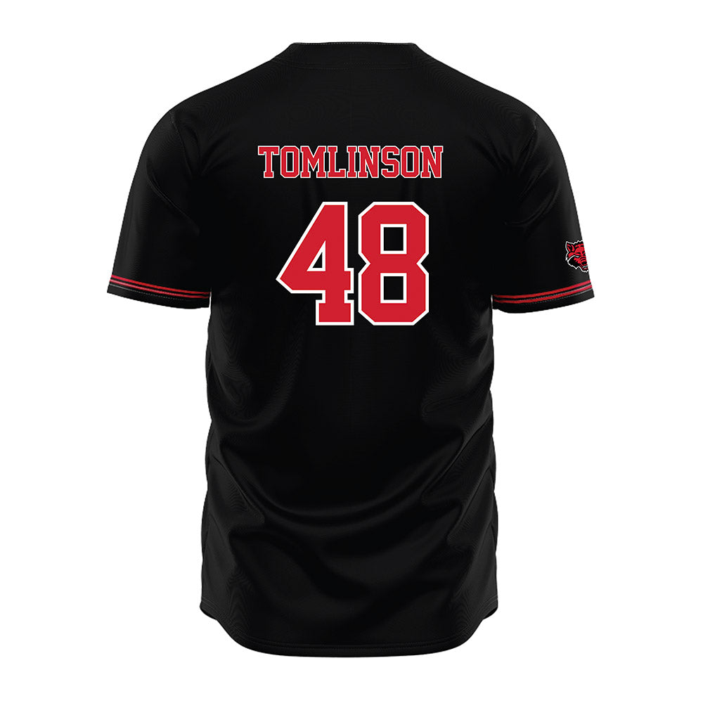 Arkansas State - NCAA Baseball : Houston Tomlinson - Black Jersey-1