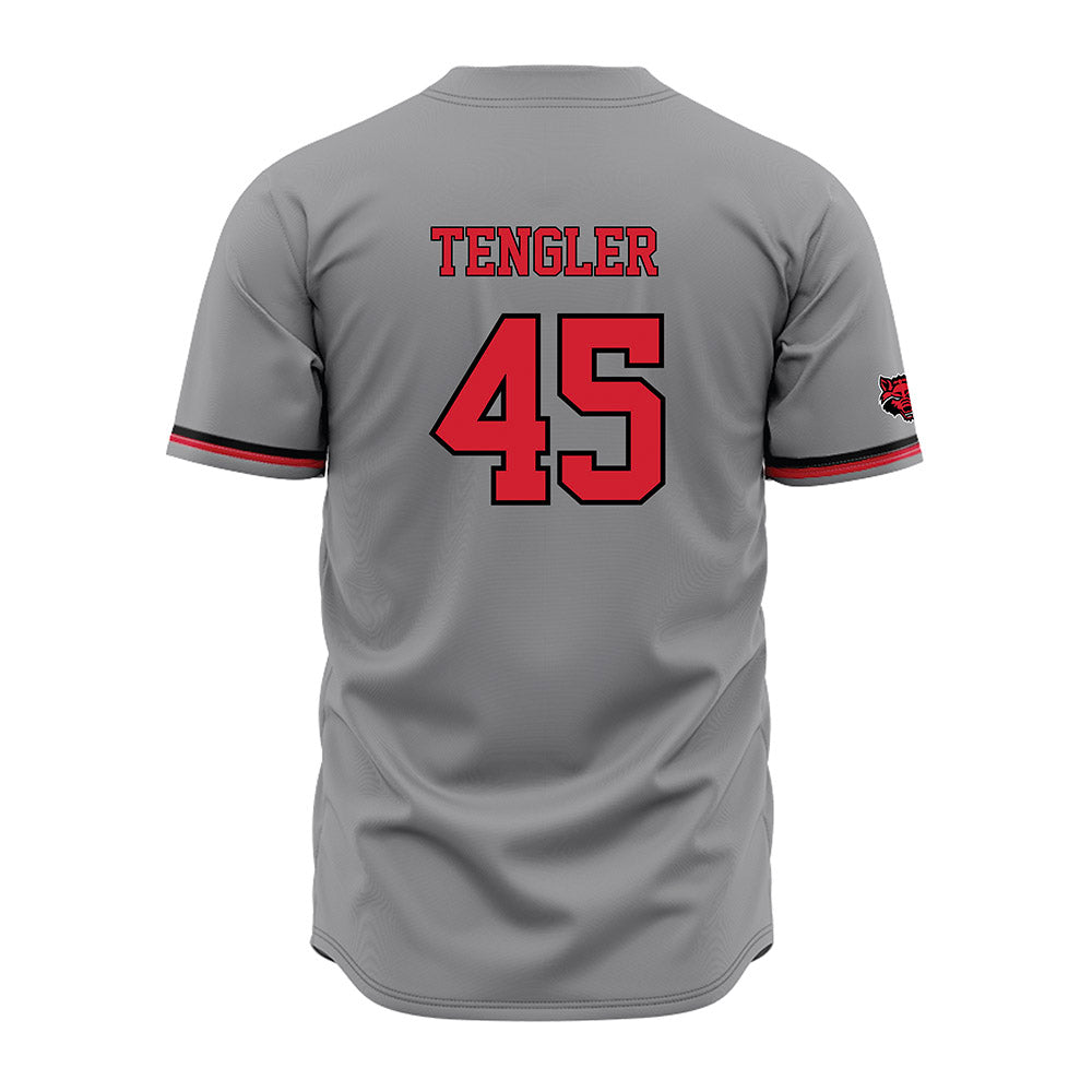 Arkansas State - NCAA Baseball : Ckyler Tengler - Grey Jersey-1