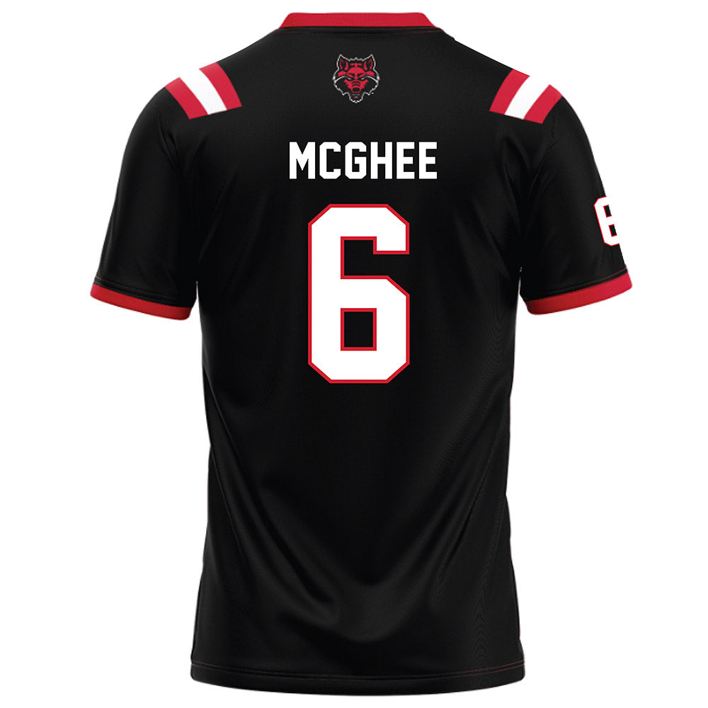 Arkansas State - NCAA Football : AG McGhee - Black Football Jersey-1