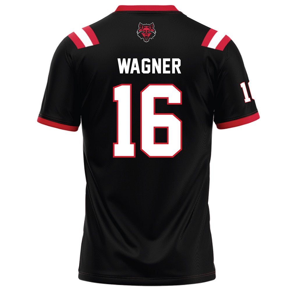 Arkansas State - NCAA Football : Bj Wagner - Black Football Jersey-1