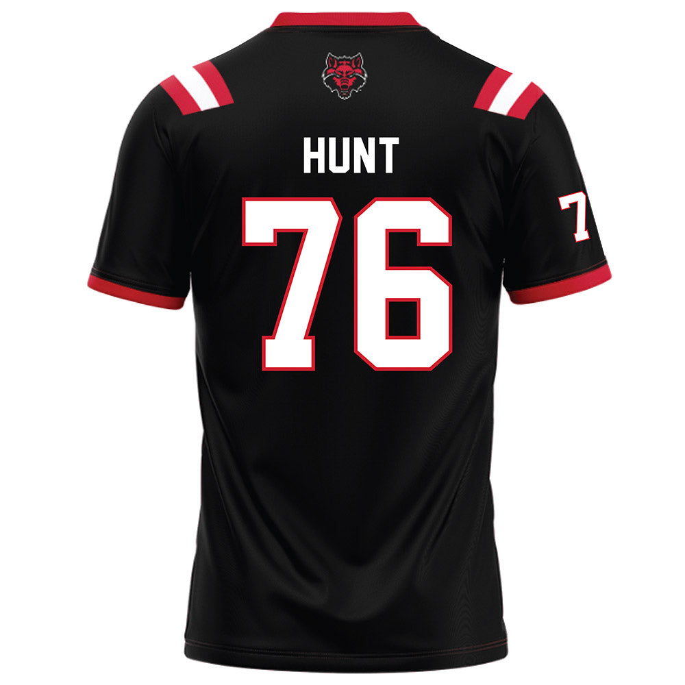 Arkansas State - NCAA Football : Trason Hunt - Black Football Jersey