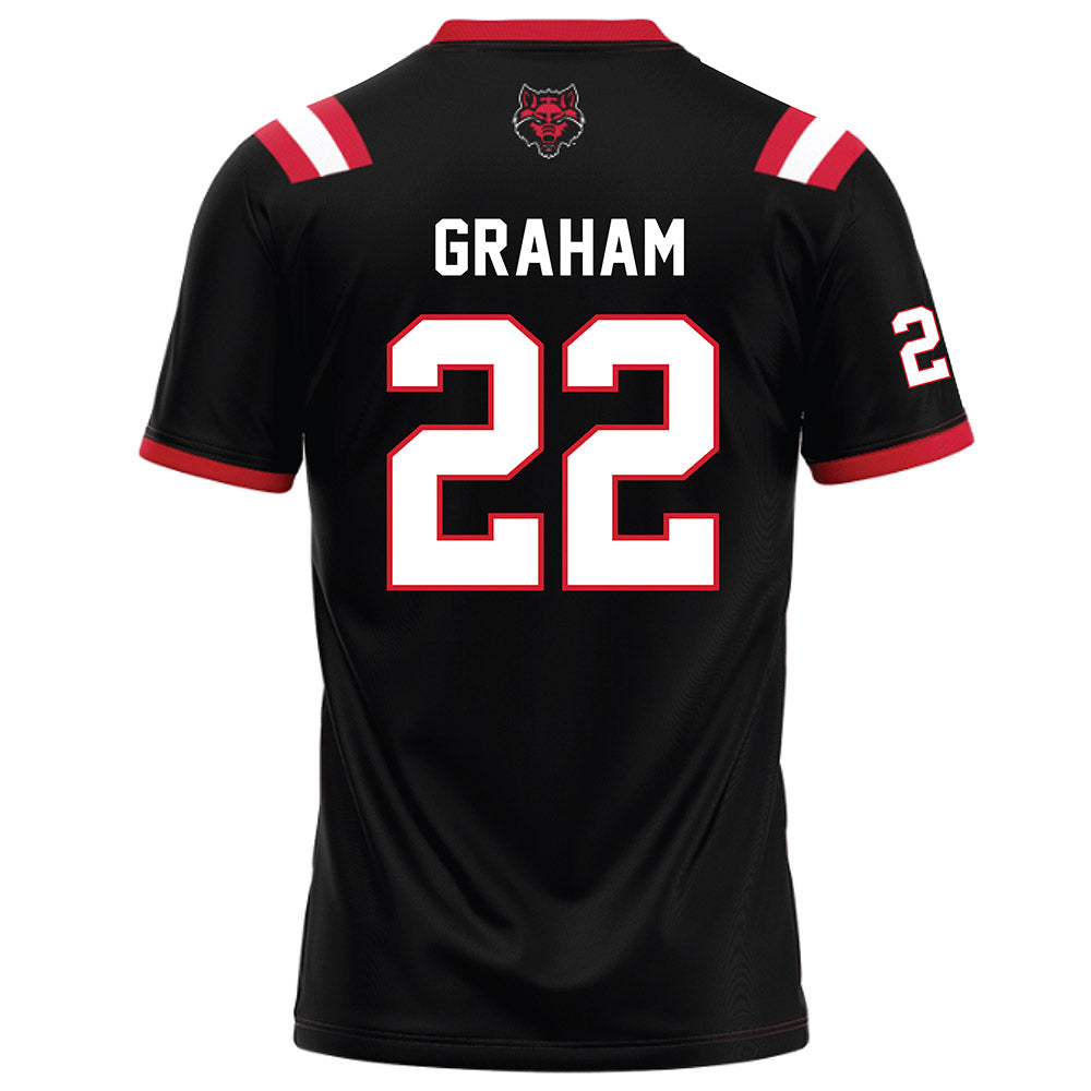 Arkansas State - NCAA Football : Samuel Graham - Black Football Jersey