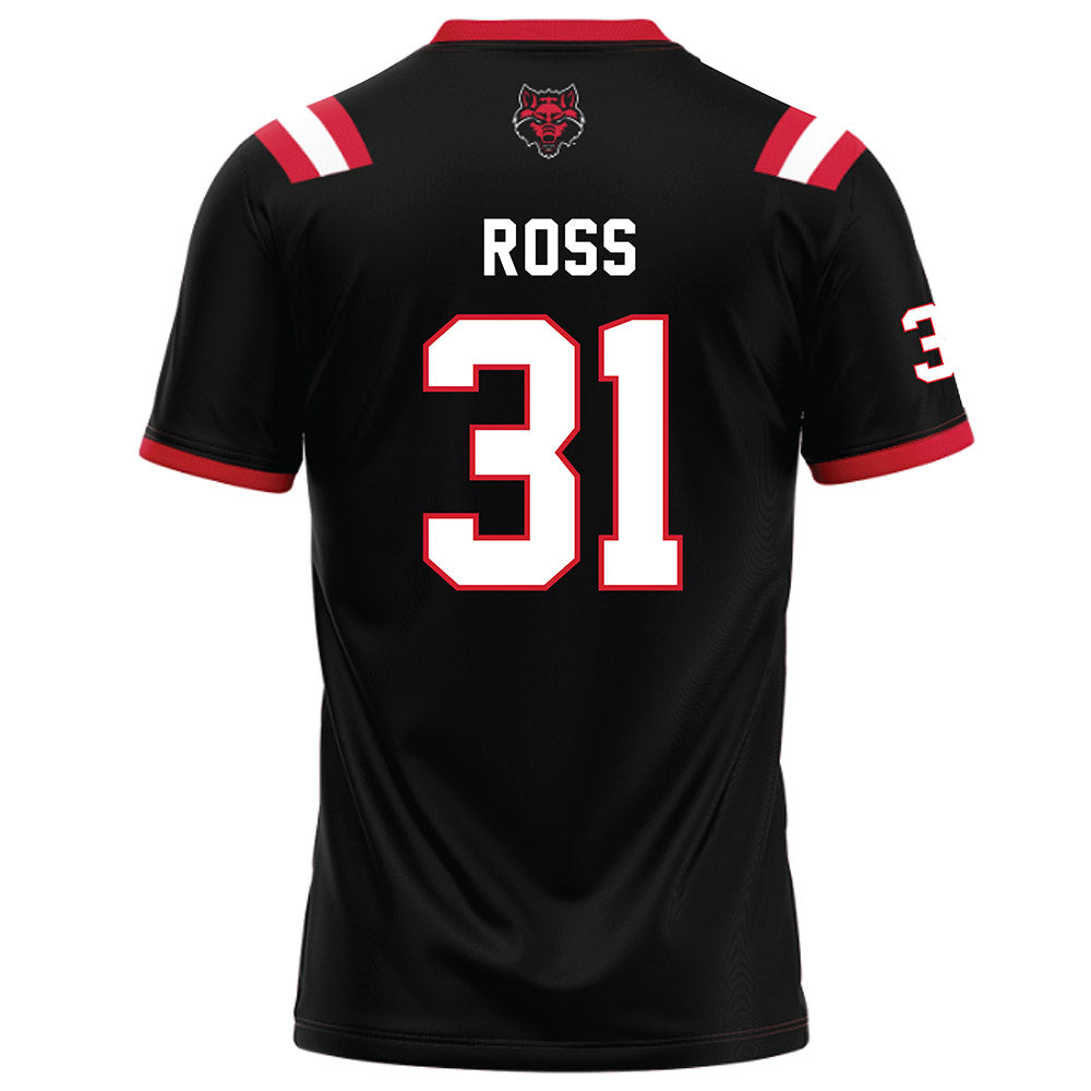Arkansas State - NCAA Football : Xavier Ross - Black Football Jersey-1