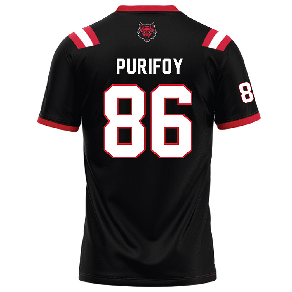 Arkansas State - NCAA Football : Skylar Purifoy - Black Football Jersey