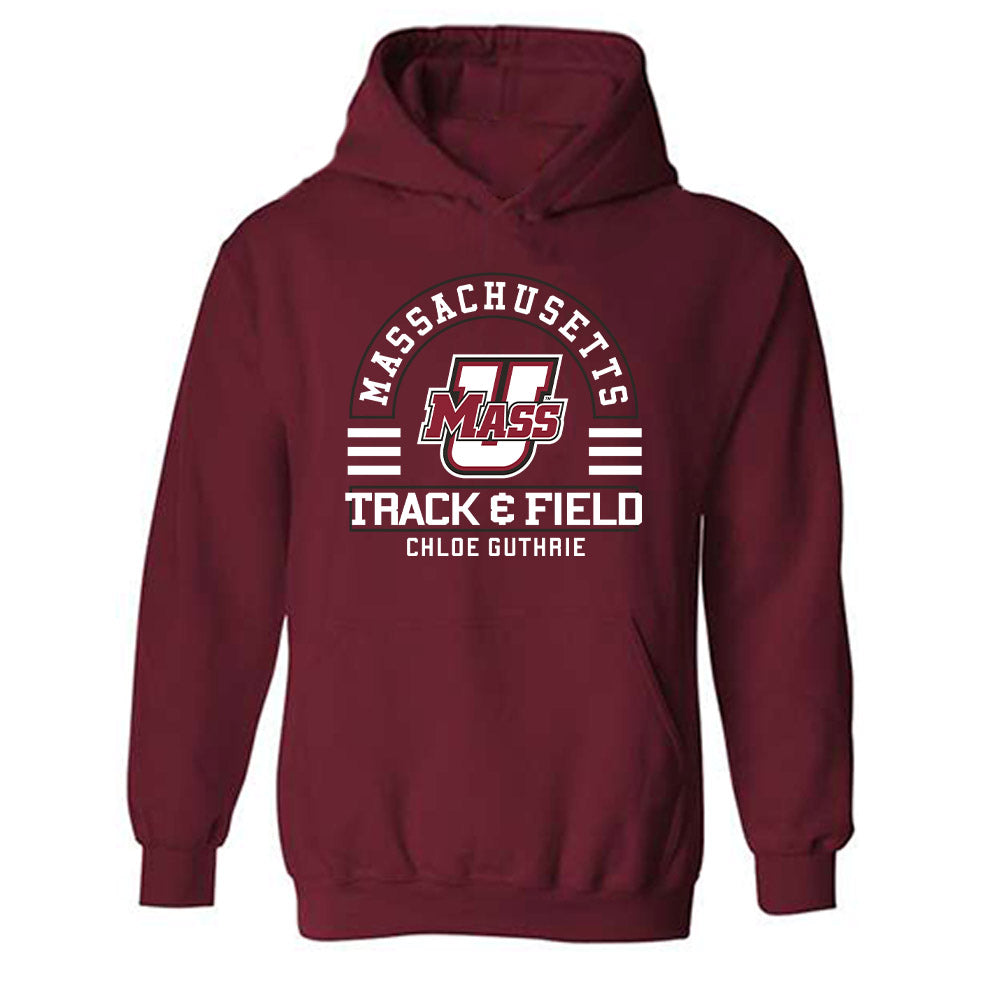 UMass - NCAA Women's Track & Field : Chloe Guthrie - Classic Fashion Shersey Hooded Sweatshirt-0