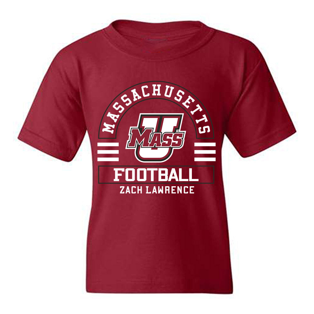 UMass - NCAA Football : Zach Lawrence - Classic Fashion Shersey Youth T-Shirt-0
