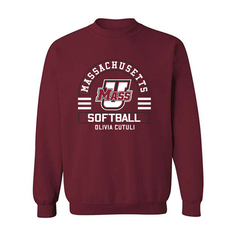 UMass - NCAA Softball : Olivia Cutuli - Classic Fashion Shersey Crewneck Sweatshirt-0