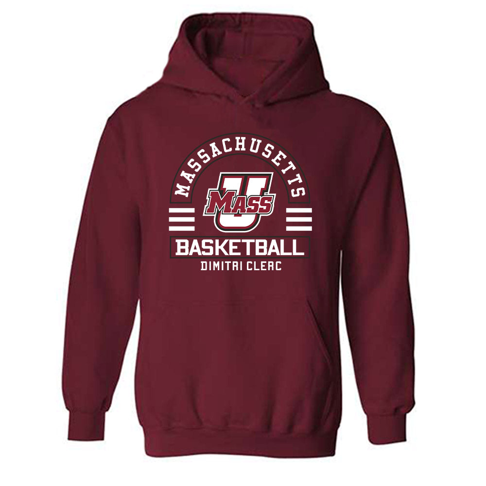 UMass - NCAA Men's Basketball : Dimitri Clerc - Classic Fashion Shersey Hooded Sweatshirt-0