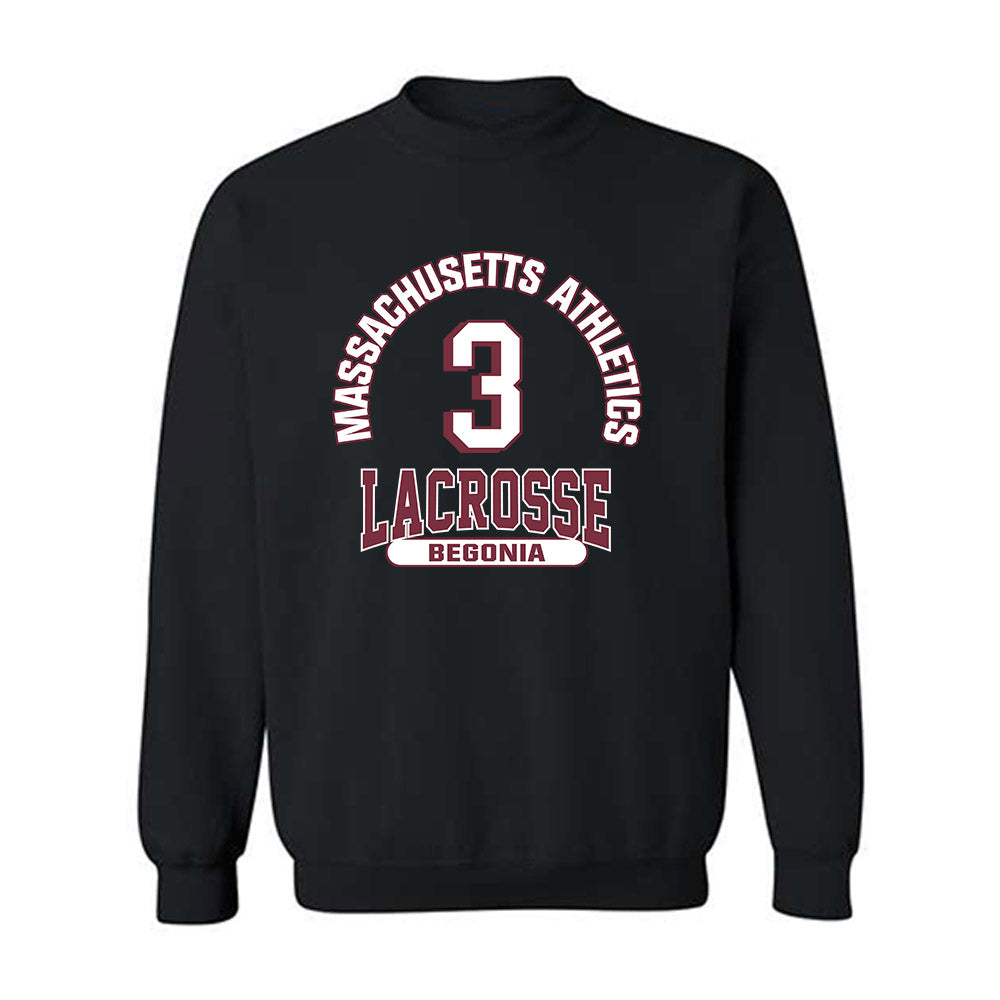 UMass - NCAA Men's Lacrosse : Gavin Begonia - Classic Fashion Shersey Crewneck Sweatshirt-0