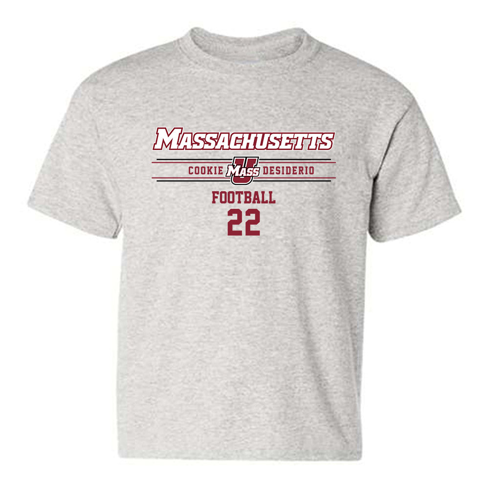 UMass - NCAA Football : Cookie Desiderio - Classic Fashion Shersey Youth T-Shirt-0