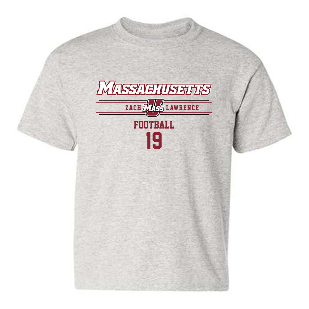 UMass - NCAA Football : Zach Lawrence - Classic Fashion Shersey Youth T-Shirt-0