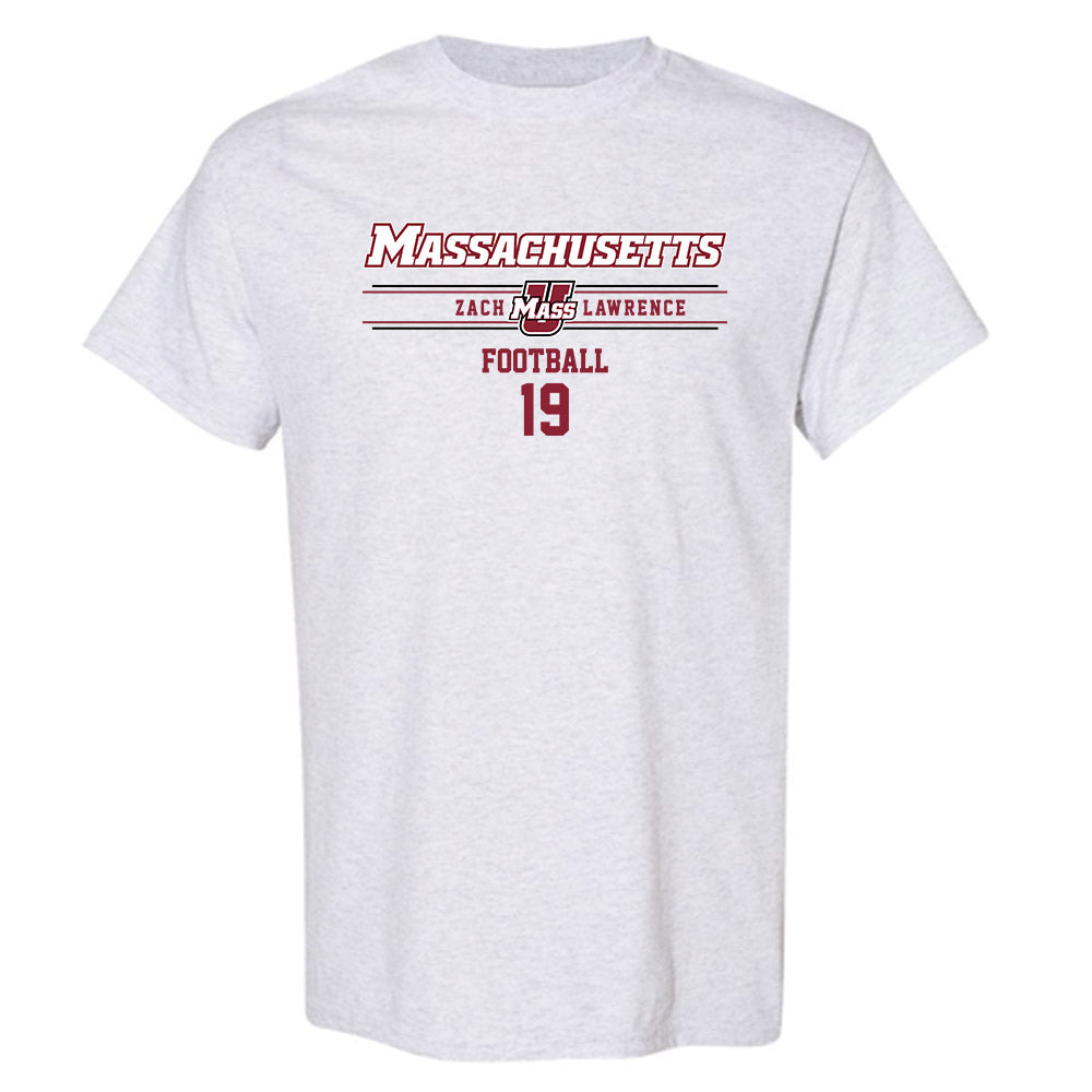 UMass - NCAA Football : Zach Lawrence - Classic Fashion Shersey T-Shirt-0
