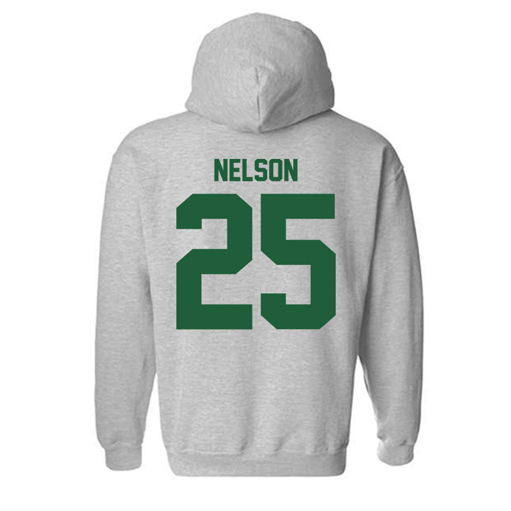 Utah Valley - NCAA Women's Basketball : Halle Nelson - Classic Fashion Shersey Hooded Sweatshirt-1