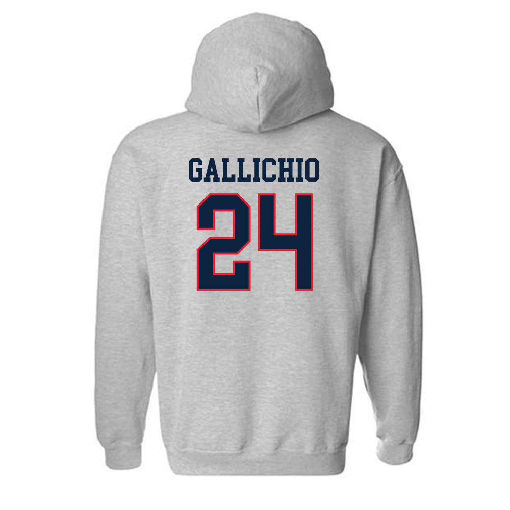 UConn - NCAA Men's Lacrosse : Eric Gallichio - Classic Shersey Hooded Sweatshirt-1