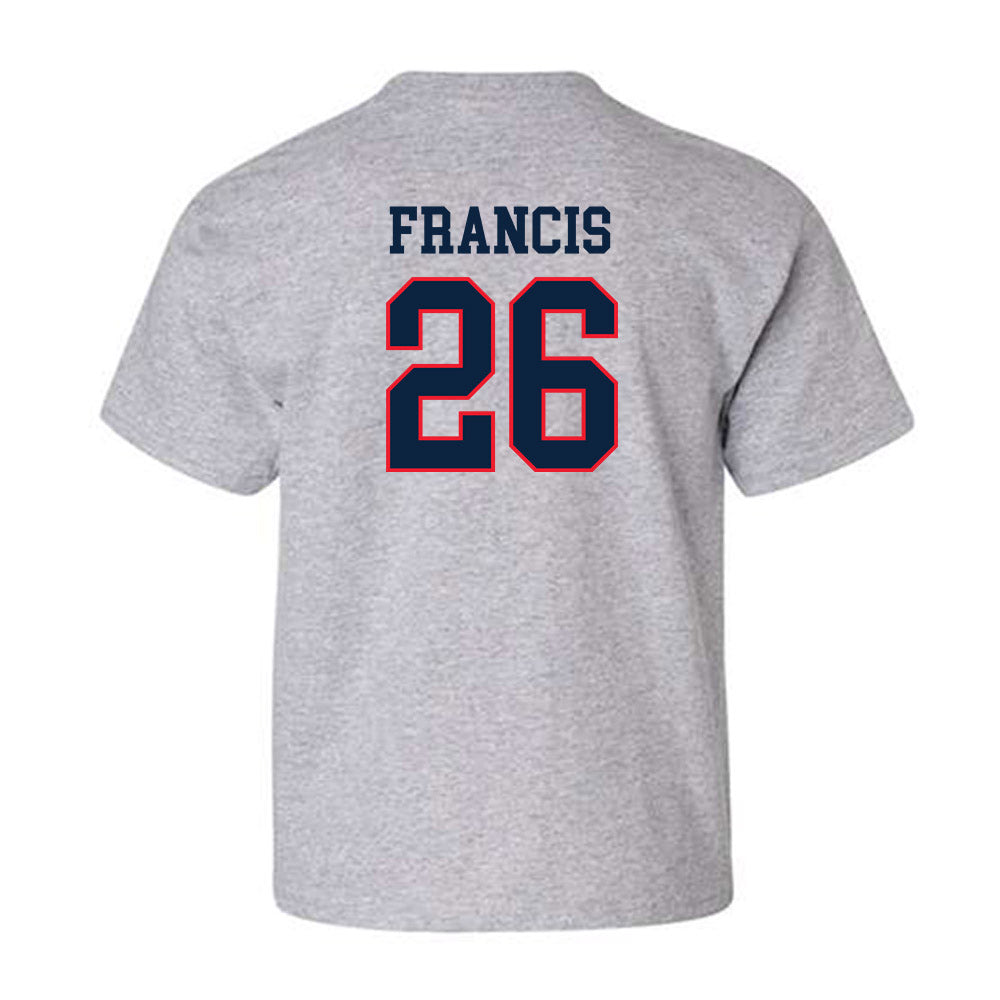 UConn - NCAA Men's Soccer : Sebastian Francis - Classic Shersey Youth T-Shirt-1
