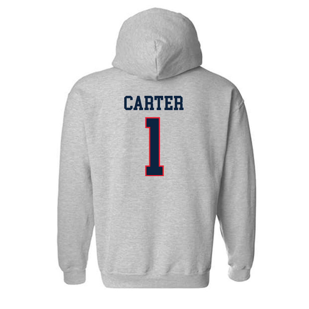 UConn - NCAA Men's Soccer : Adam Carter - Classic Shersey Hooded Sweatshirt-1