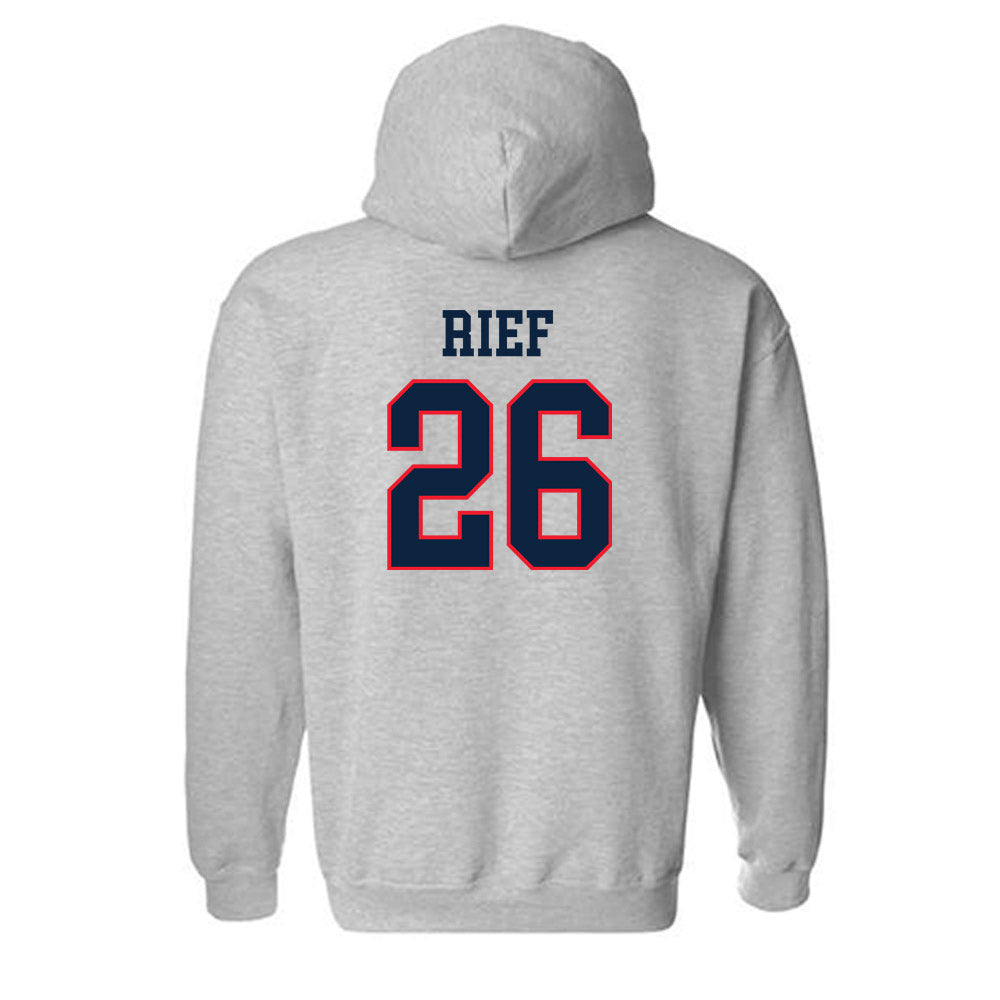 UConn - NCAA Football : Soren Rief - Classic Shersey Hooded Sweatshirt-1