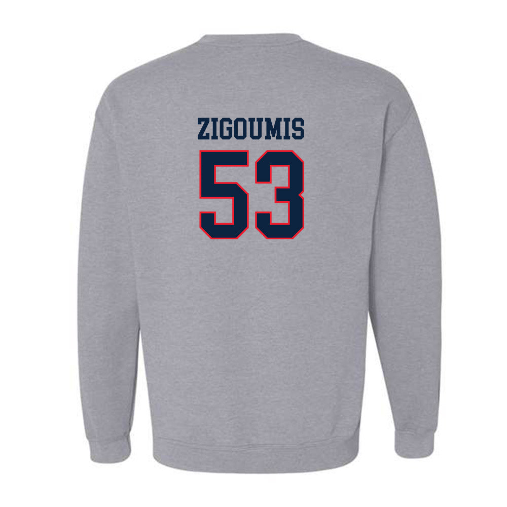 UConn - NCAA Football : Christos Zigoumis - Classic Shersey Crewneck Sweatshirt-1