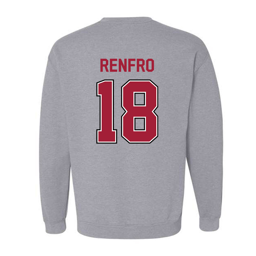 Arkansas - NCAA Football : Kade Renfro - Classic Fashion Shersey Crewneck Sweatshirt-1