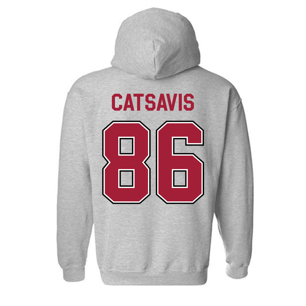 Arkansas - NCAA Football : Walker Catsavis - Classic Fashion Shersey Hooded Sweatshirt-1
