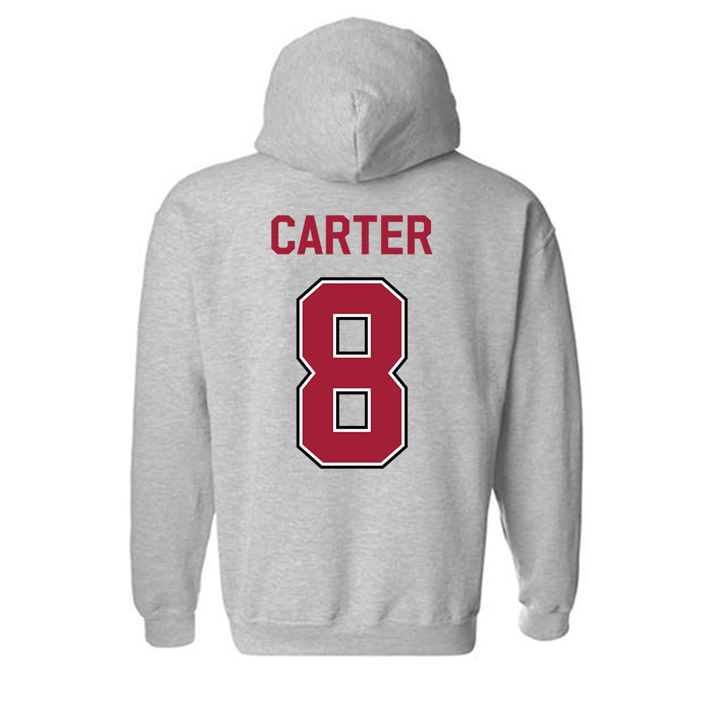 Arkansas - NCAA Women's Soccer : Kate Carter - Classic Fashion Shersey Hooded Sweatshirt-1
