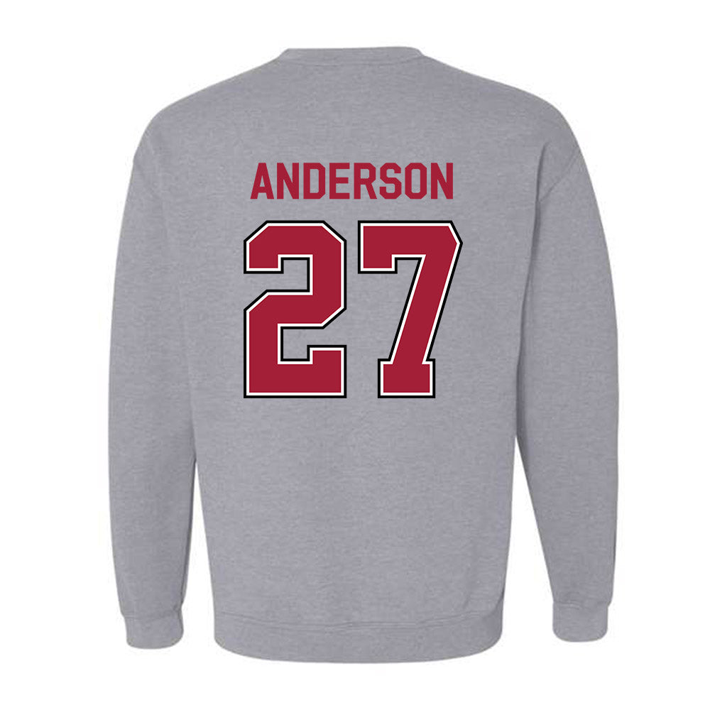 Arkansas - NCAA Women's Soccer : Dejionee Anderson - Classic Fashion Shersey Crewneck Sweatshirt-1