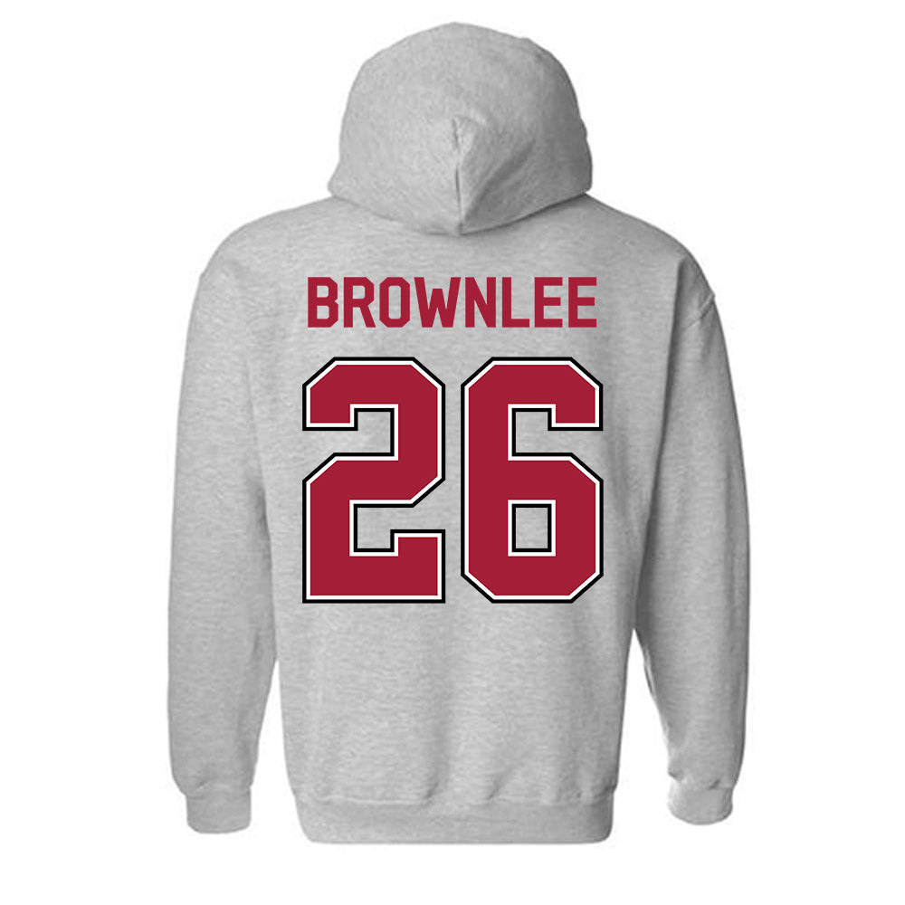 Arkansas - NCAA Women's Soccer : Jailyn Brownlee - Classic Fashion Shersey Hooded Sweatshirt-1