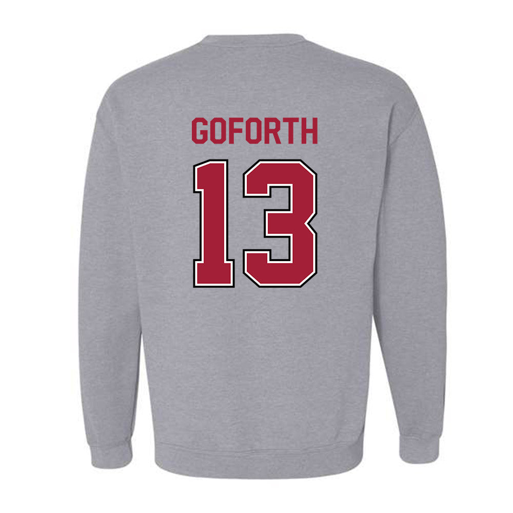 Arkansas - NCAA Women's Basketball : Sasha Goforth - Classic Fashion Shersey Crewneck Sweatshirt-1