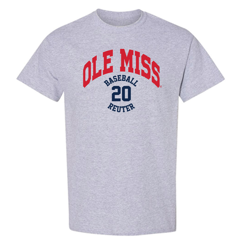 Ole Miss - NCAA Baseball : Collin Reuter - Classic Fashion Shersey T-Shirt-0