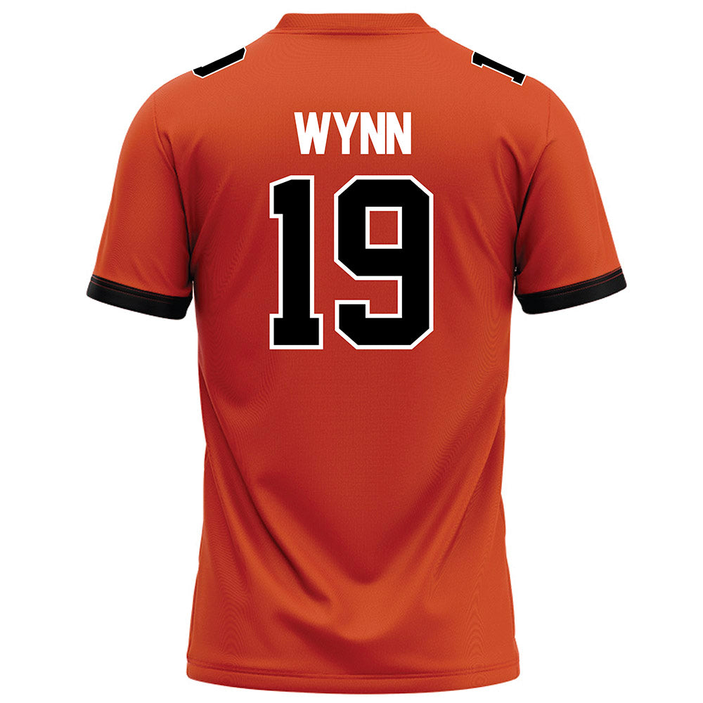 Campbell - NCAA Football : Lucas Wynn - Orange Football Jersey-1