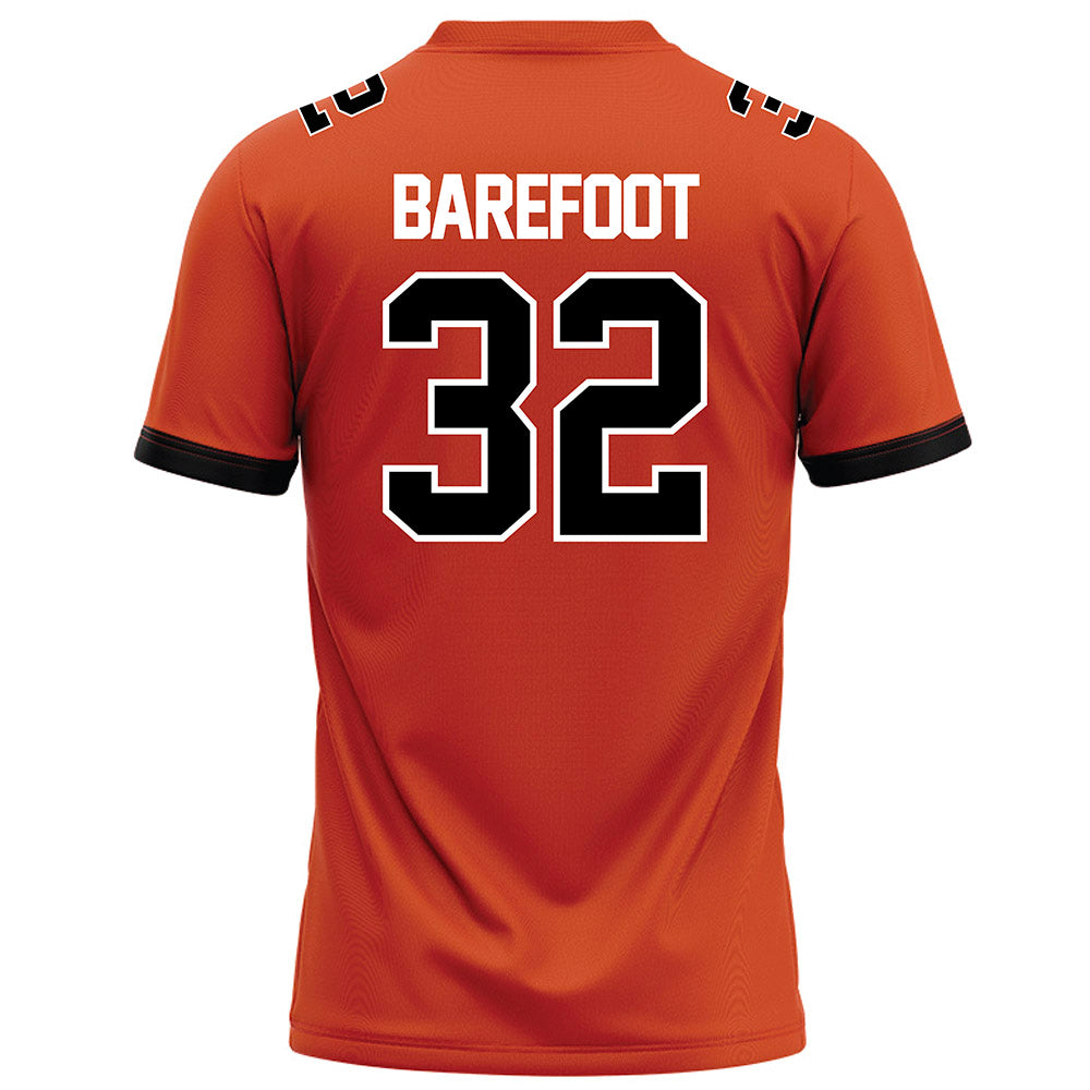 Campbell - NCAA Football : Vince Barefoot - Orange Football Jersey-1