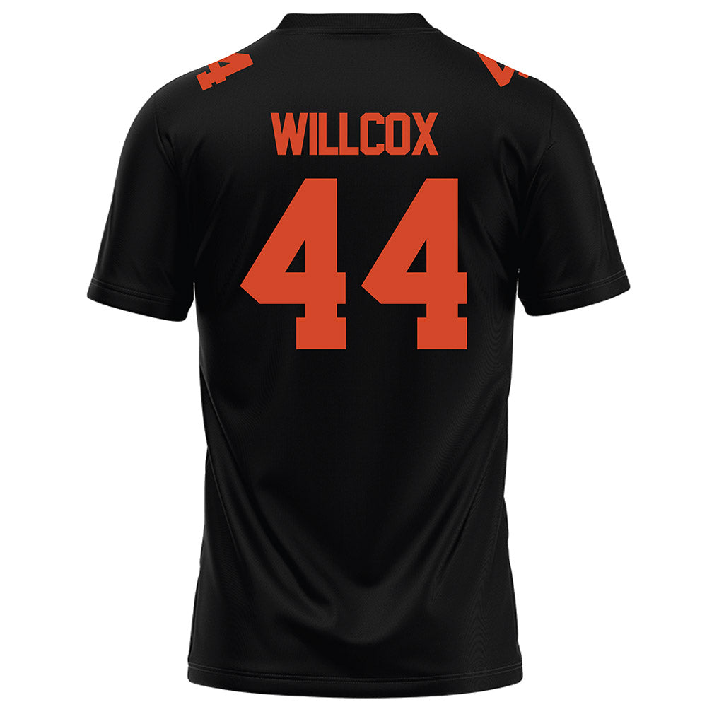 Campbell - NCAA Football : Ryder Willcox - Black Football Jersey-1
