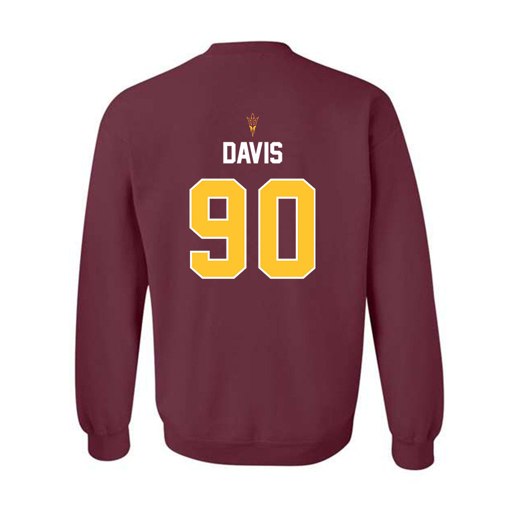 Arizona State - NCAA Football : Cade Davis - Replica Shersey Crewneck Sweatshirt-1