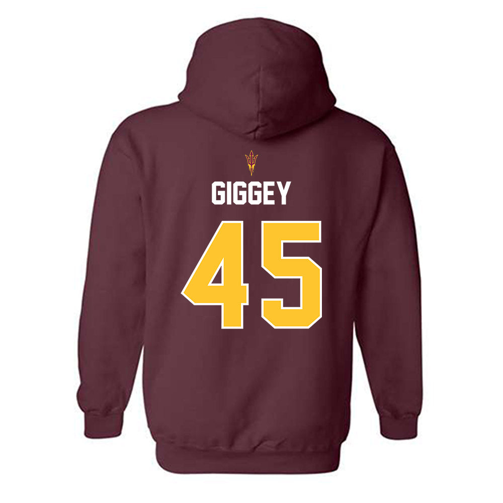 Arizona State - NCAA Football : James Giggey - Replica Shersey Hooded Sweatshirt