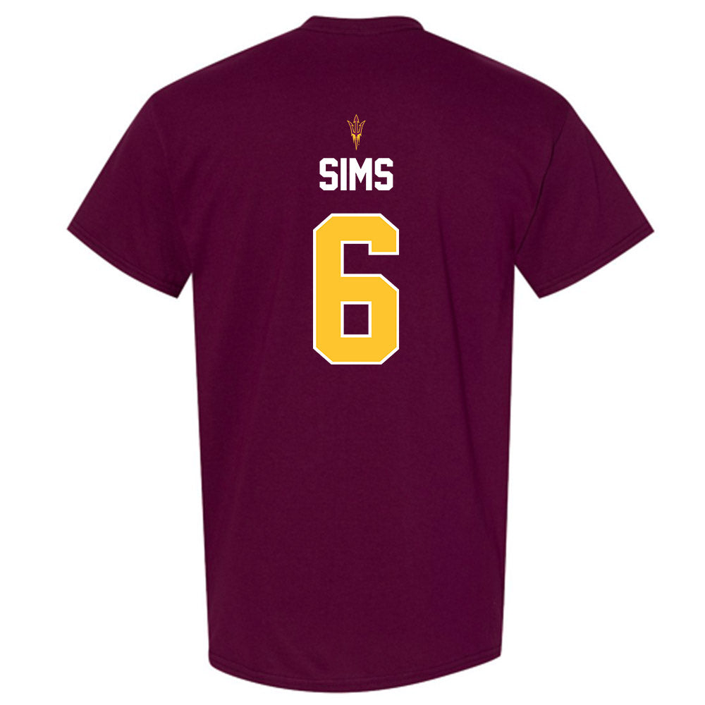 Arizona State - NCAA Football : Jeff Sims - Replica Shersey T-Shirt-1