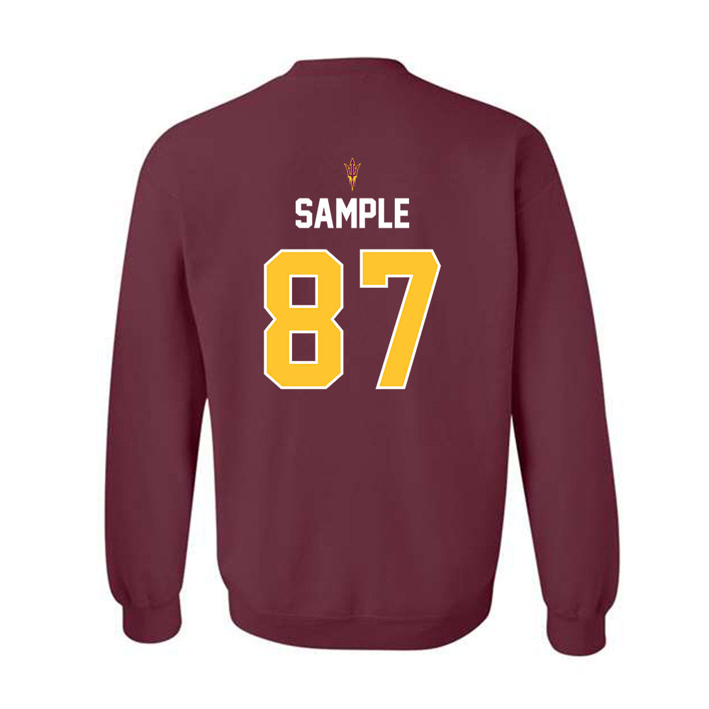 Arizona State - NCAA Football : Zechariah Sample - Replica Shersey Crewneck Sweatshirt