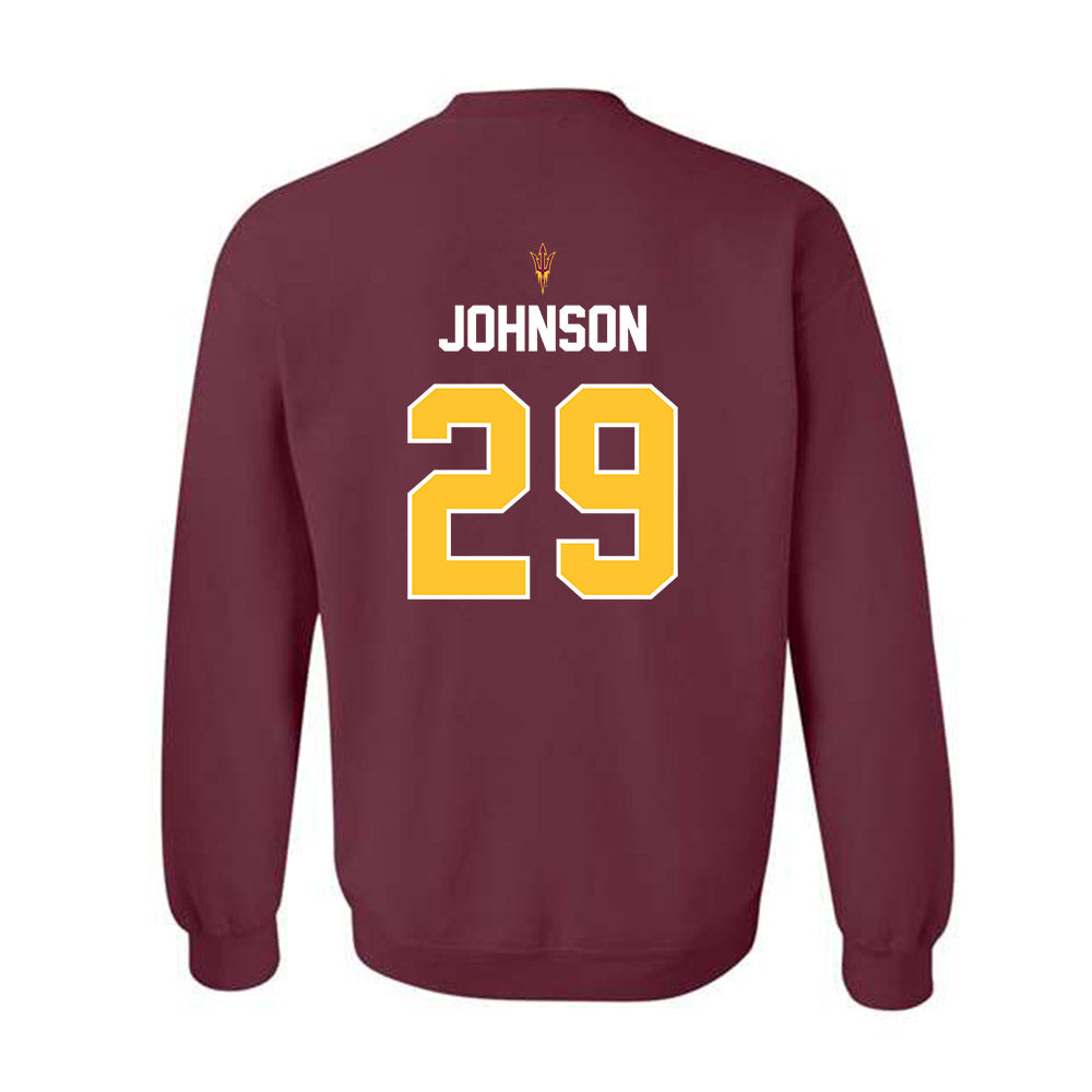 Arizona State - NCAA Football : Plas Johnson - Replica Shersey Crewneck Sweatshirt