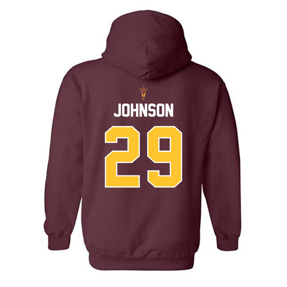 Arizona State - NCAA Football : Plas Johnson - Replica Shersey Hooded Sweatshirt
