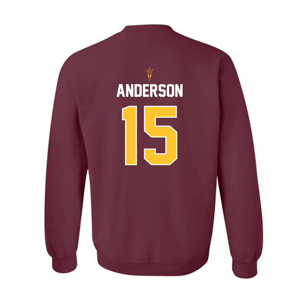 Arizona State - NCAA Football : Khamari Anderson - Replica Shersey Crewneck Sweatshirt-1