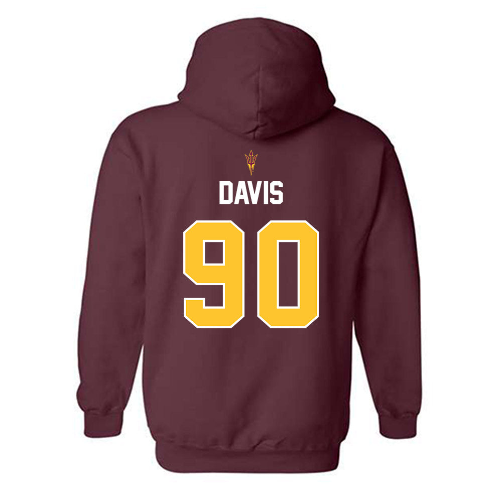 Arizona State - NCAA Football : Cade Davis - Replica Shersey Hooded Sweatshirt-1