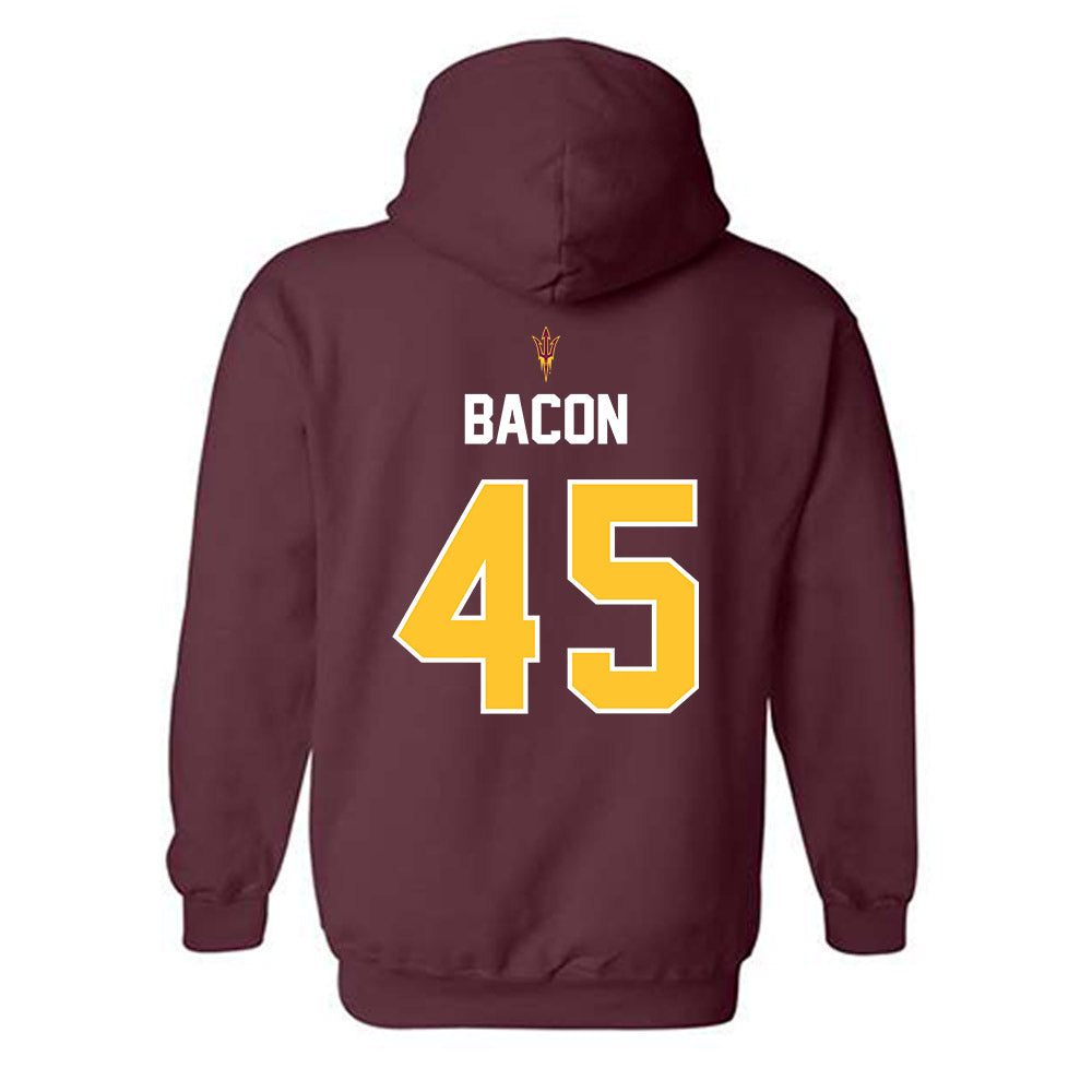 Arizona State - NCAA Football : Tristan Bacon - Replica Shersey Hooded Sweatshirt-1