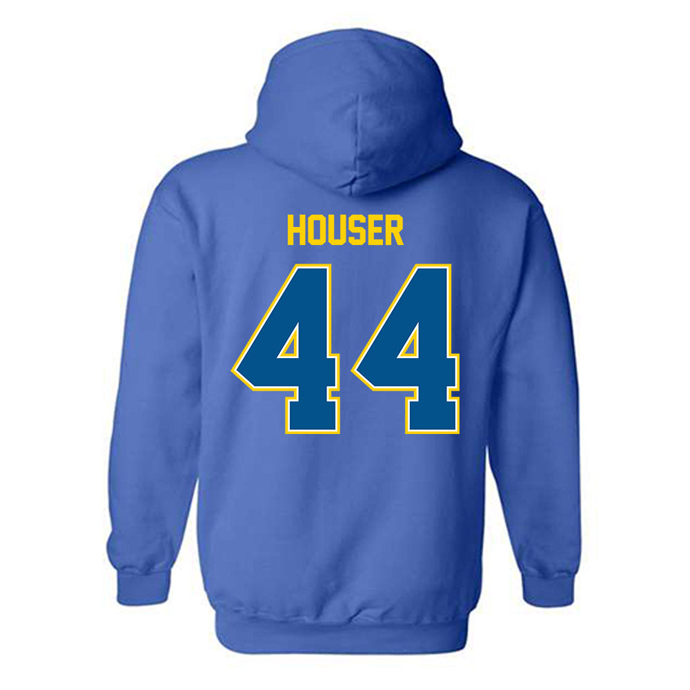 Delaware - NCAA Men's Basketball : Tyler Houser - Classic Fashion Shersey Hooded Sweatshirt
