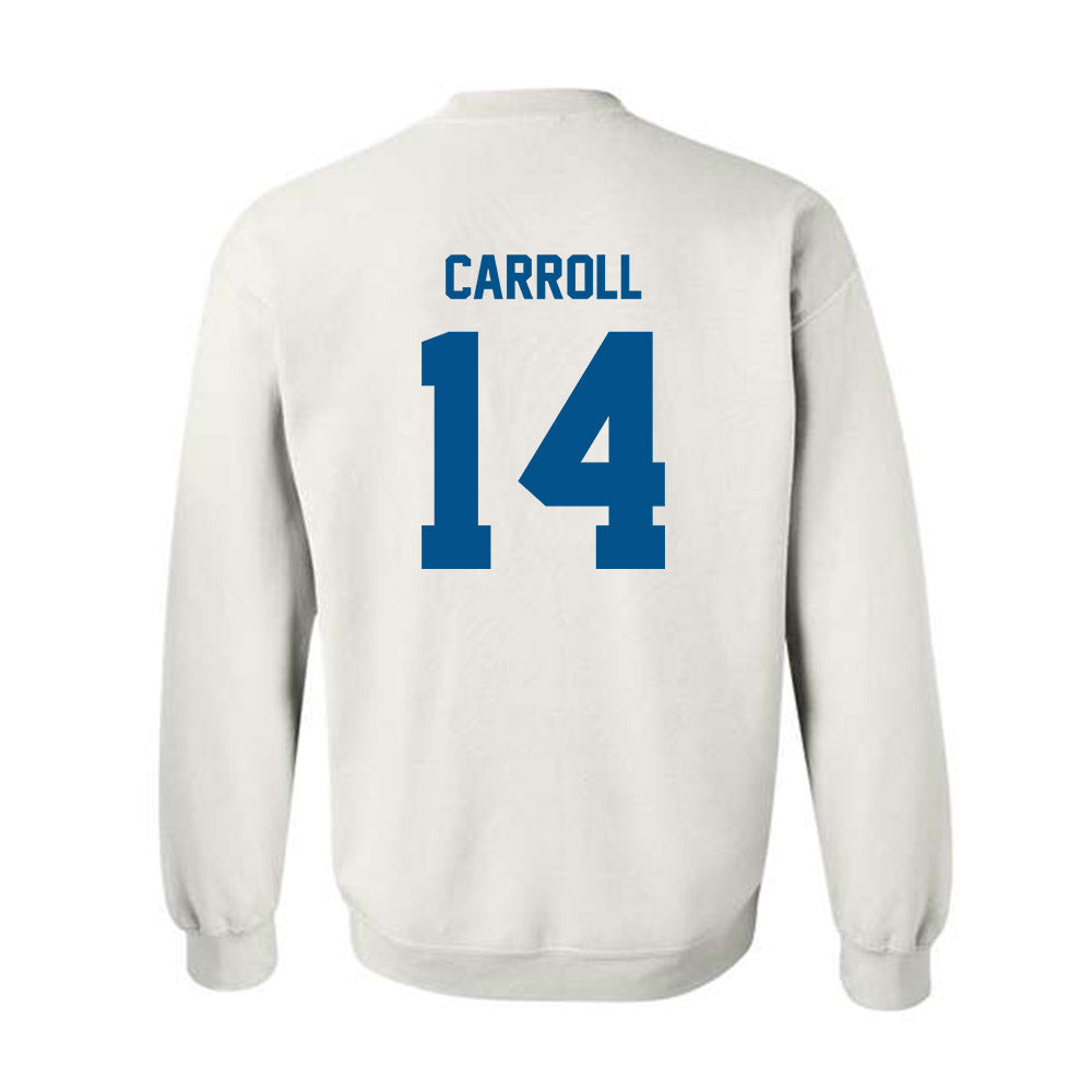 Delaware - NCAA Women's Basketball : Amiya Carroll - Classic Fashion Shersey Crewneck Sweatshirt-1