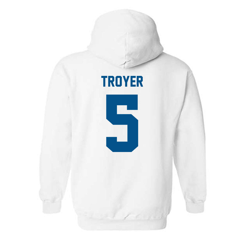 Delaware - NCAA Football : Austin Troyer - Classic Fashion Shersey Hooded Sweatshirt-1