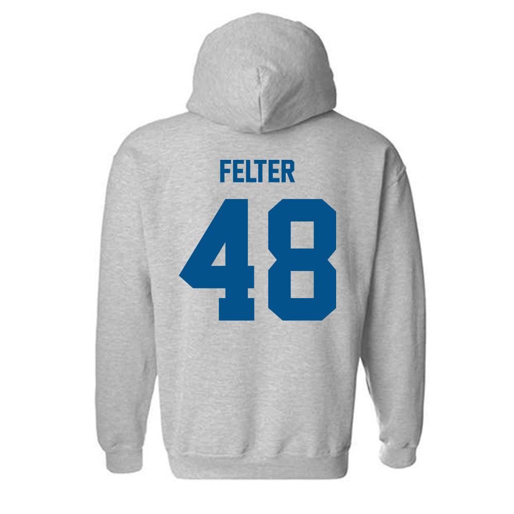 Delaware - NCAA Men's Lacrosse : Casey Felter - Classic Fashion Shersey Hooded Sweatshirt-1