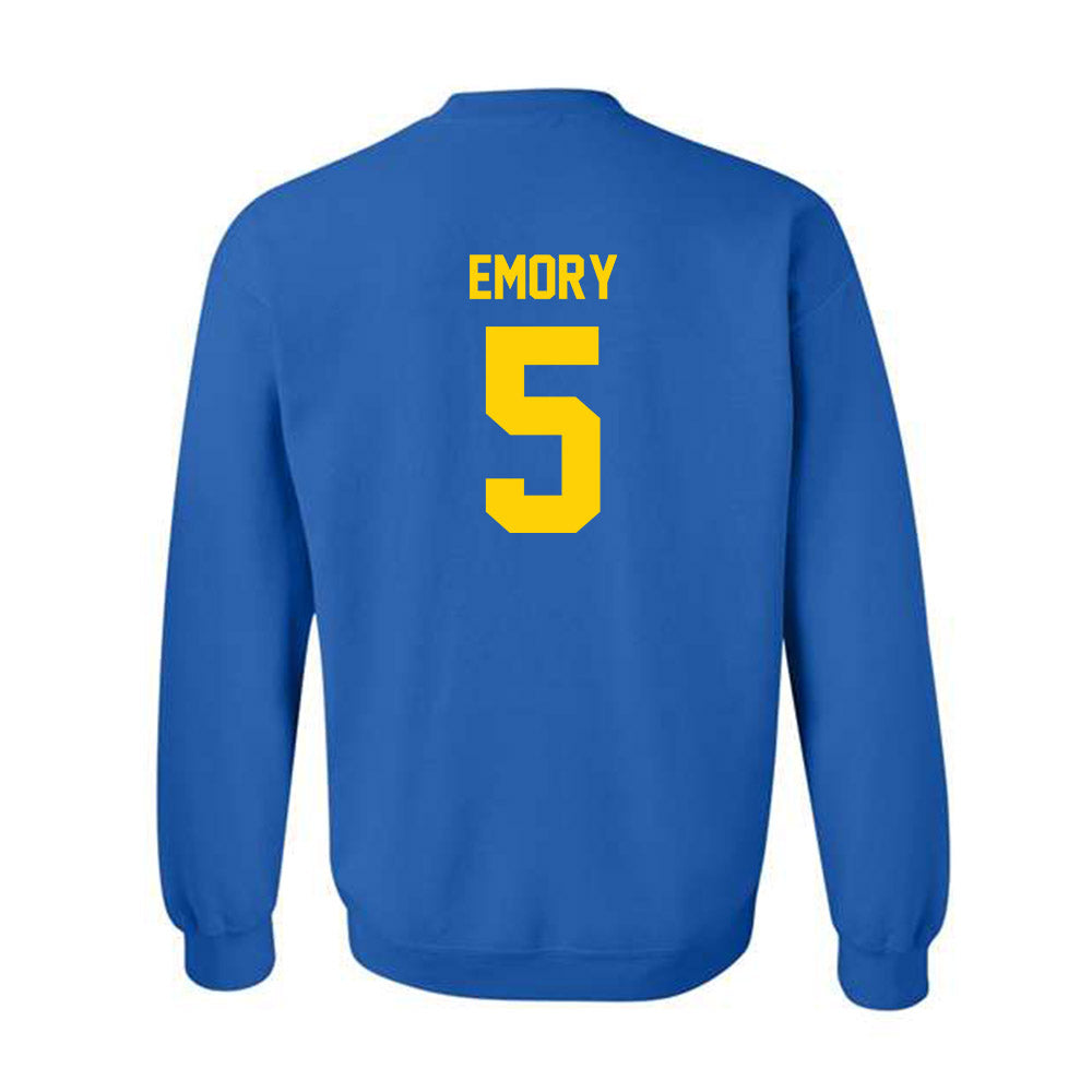 Delaware - NCAA Men's Basketball : Macon Emory - Classic Shersey Crewneck Sweatshirt-1