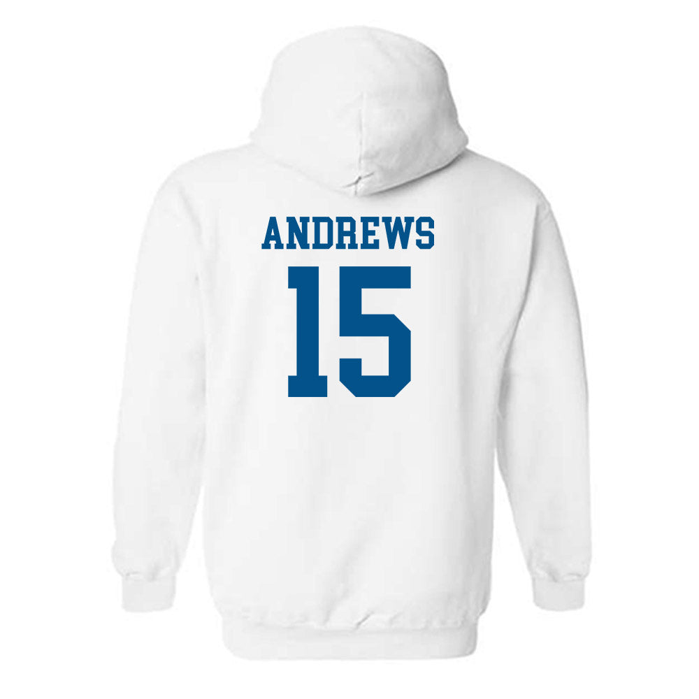 Delaware - NCAA Women's Basketball : Ava Andrews - Classic Shersey Hooded Sweatshirt-1