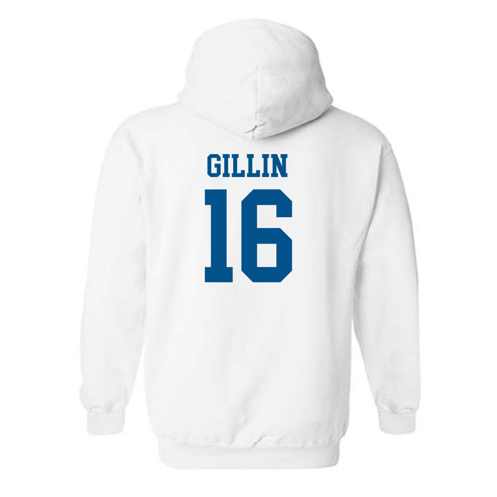 Delaware - NCAA Men's Lacrosse : Patrick Gillin - Classic Shersey Hooded Sweatshirt-1