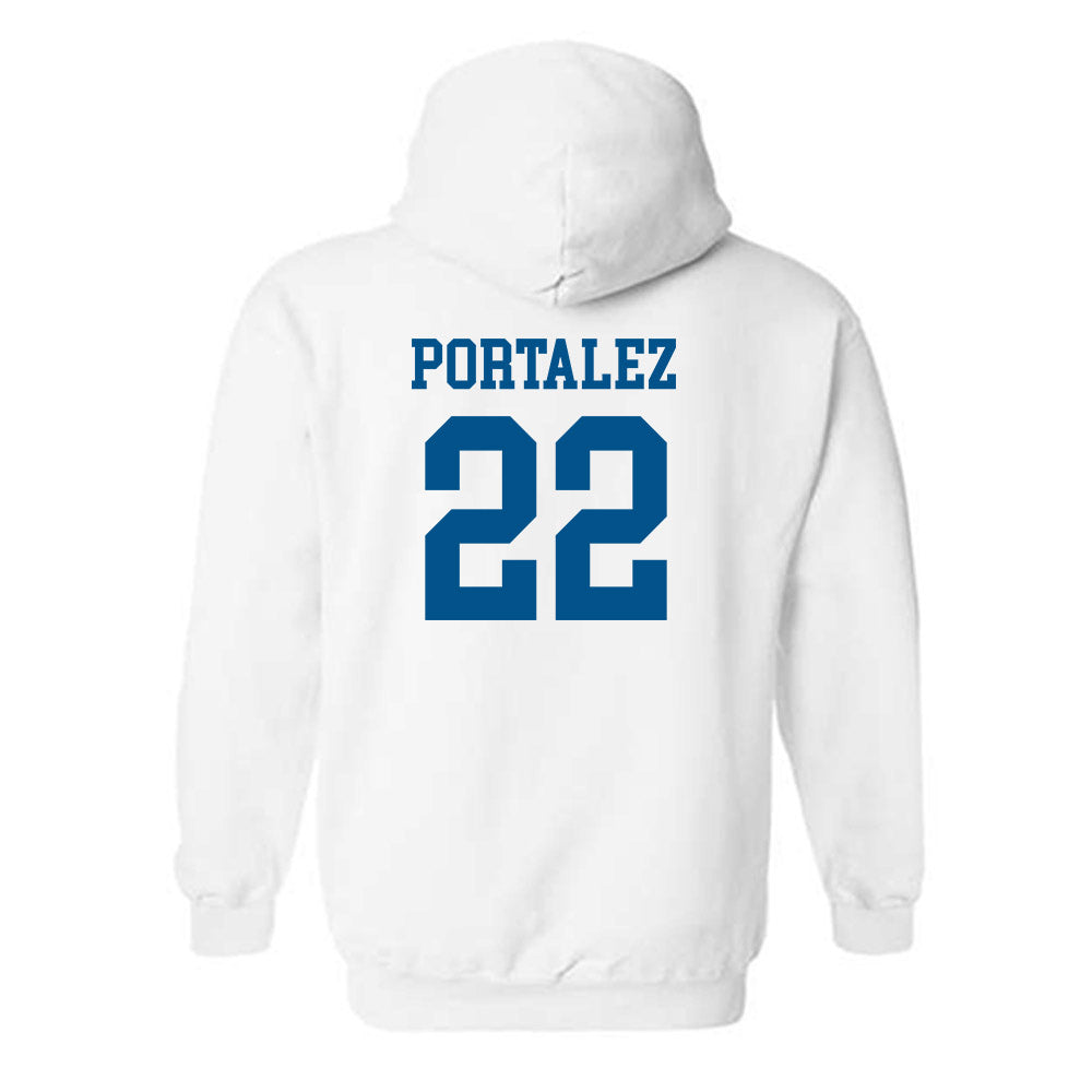 Delaware - NCAA Women's Basketball : Arantxa Portalez - Classic Shersey Hooded Sweatshirt-1